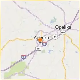 Auburn University Location Map Auburn University Location Map