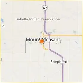 Central Michigan University Location Map Central Michigan University Location Map