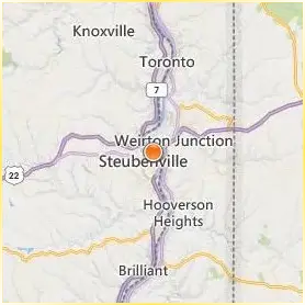 Franciscan University of Steubenville Location Map Franciscan University of Steubenville Location Map