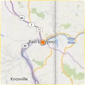 Kent State University at East Liverpool Location Map Kent State University at East Liverpool Location Map