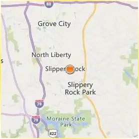 Slippery Rock University of Pennsylvania Location Map Slippery Rock University of Pennsylvania Location Map