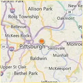 University of Pittsburgh Location Map University of Pittsburgh Location Map