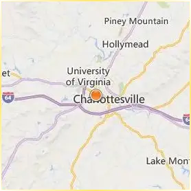 University of Virginia Location Map University of Virginia Location Map