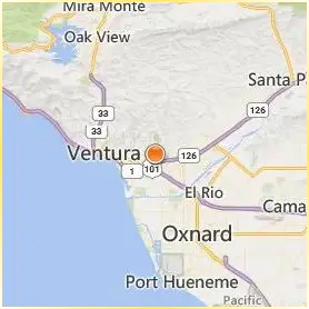 Ventura College Location Map Ventura College Location Map