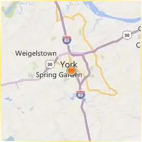 York College of Pennsylvania Location Map York College of Pennsylvania Location Map